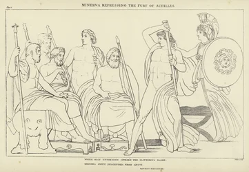 Minerva unterdrückt die Wut des Achilles